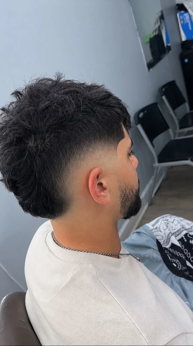 Finished textured haircut and blended beard from Ivan Blendz’s portfolio